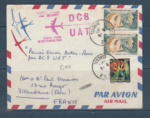 Hea enveloppe avion mali - avion, 1er