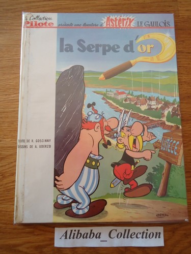 Asterix serpe or - bd, d'or