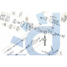 pochette 9 joints torique de pompe a injection DPA DELPHI 7139043 - 45.5x39.5x3.