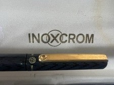 Stylo À Bille Vintage Noir-Or Avec Étui INOXCROM