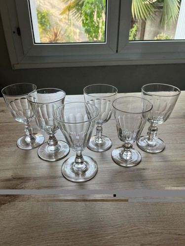 Verres eau cristal - verres,
