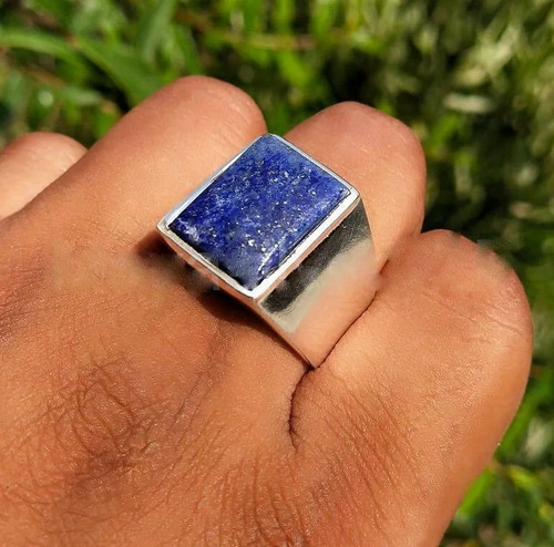 Bague pour hommes argent - pour, en