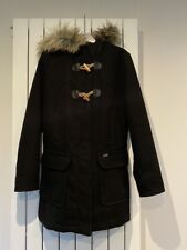 Manteau court à capuche noir Zara Taille S
