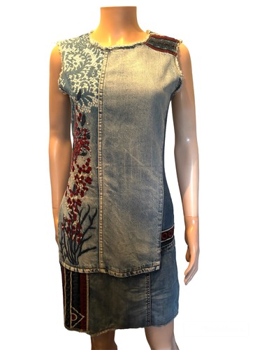 Desigual robe jeans taille - robe, en