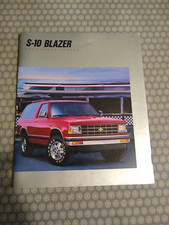 Brochure S 10 Blazer Chevrolet ( anglais)