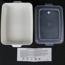 Micro-Ondes Cuisinière avec Couvercle, Lave-Vaisselle Cuisine Gadget 26cmx22.9cm