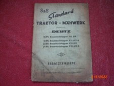 CATALOGUE PIECES RECHANGE   FAUCHEUSE  S & S /TRACTEURS  DEUTZ  F1L 514 / F2L612