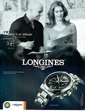 Publicité Advertising 029  2009   montre Longines  Admiral  Roland Garros Agassi