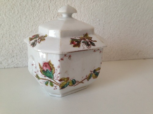 Ancien sucrier porcelaine - , de