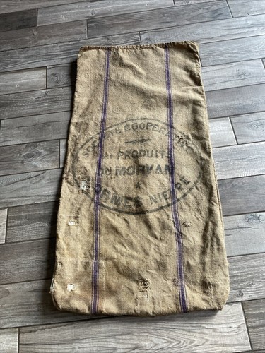 Sac toile jute - jute, ancien