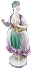 Rare Marque! Augarten Wien Porcelaine Lady Figurine Porzellan Figur Vienna