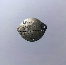 Plaque identité caporal