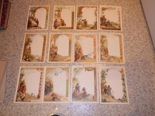 1890.Lot de 12 menus