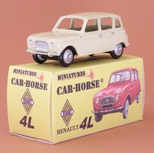 Car-Horse Renault 4L R4 beige style Dinky cij jrd ancien stock