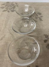 Lot de 3 coupelle en cristal lalique France modèle épis non signée non finis