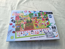 PUZZLE NATHAN 60 PIECES CHERCHE ET TROUVE AU JARDIN RF 861538