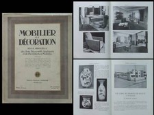 MOBILIER ET DECORATION N°10 1930 JALLOT, PUTEAUX USINE PHEBEL, QUELVEE, PICARD