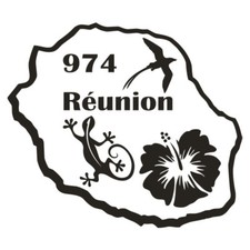 Sticker réunion 974 - réunion,