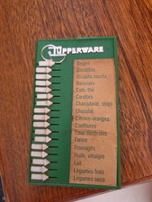 Pense Bête Mémoire Courses Commissions - Cuisine  TUPPERWARE