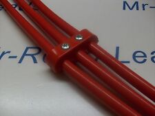 Rouge 8MM Allumage Câble HT Pince Support Séparateur Attache Spacer Kit 3 Voie