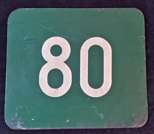 Plaque bus parisien - n°, 80