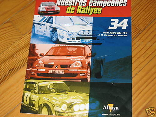 Fascicule rallye booklet - fascicule, opel