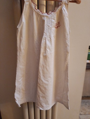 Chemise ancienne brodée femme - chemise,