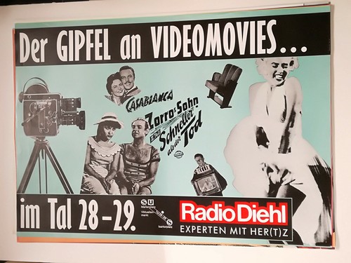 Affiche radio diehl vidéo - radio,
