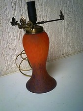 Pied De Lampe Champignon En Pâte De Verre Silea 