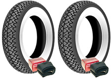 3.00-10 Vespa 50 Special Bande Blanche Paire Pneus Kenda Chambres à Air Kenda