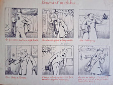 Planche de BD originale