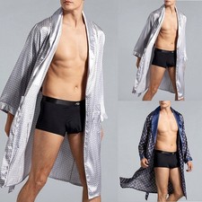 1 Hommes Satin Soie Kimono