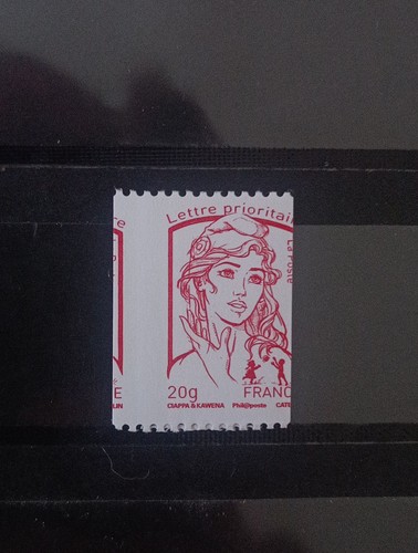 Timbre france piquage cheval - timbre,