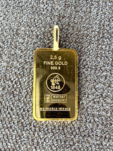Pendentif lingot 5 g - pendentif, or