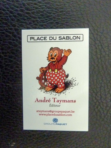 Taymans carte visite avec - de,
