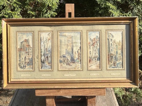 Ancien aquarelle tour - ancien,