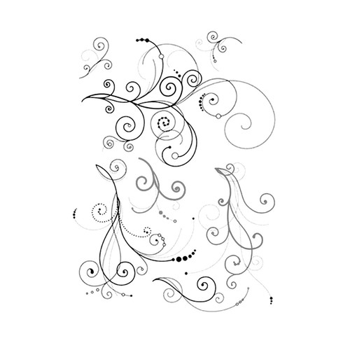 Tampons transparents volutes - tampons,