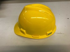 Casque De Chantier US Army MSA V-Gard Jaune Fabriqué Aux États-Unis