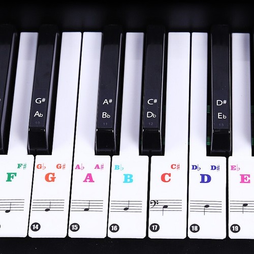 Autocollant musique clavier - autocollant,