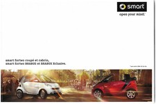 SMART FORTWO COUPE + CABRIOLET + BRABUS - 2009 / catalogue brochure publicitaire
