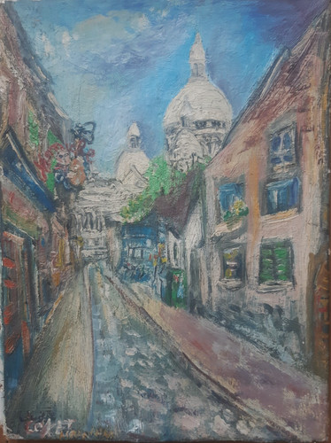 Petit tableau ancien xxe - ancien, mi-xxe