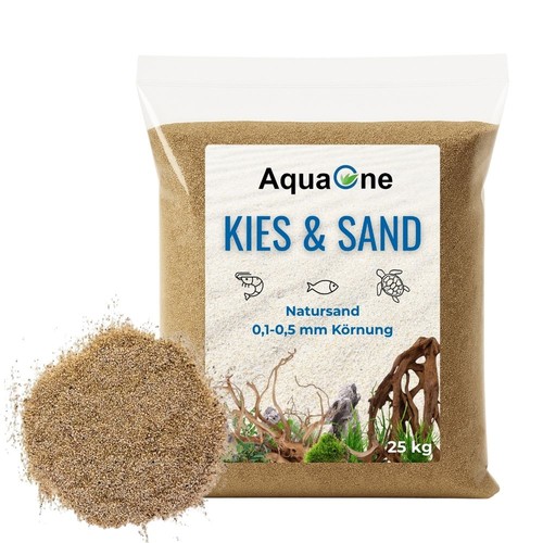 Sable aquarium en - 25, kg