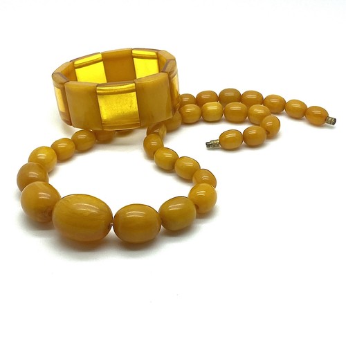 Collier vintage bakélite - collier, en
