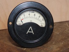 Ancien AMPEREMETRE instrument mesure indus industriel usine atelier garage loft