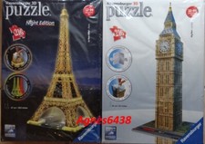 LOT PUZZLE 3D TOUR EIFFEL + BIG BEN