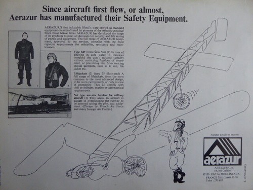 1977 pub aerazur combinaison - aerazur,