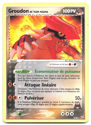 Carte pokémon groudon team - pokémon,