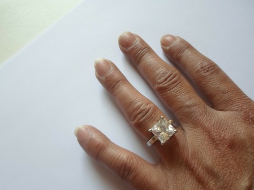 Bague argent massif carré - bague, en
