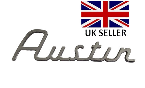 Badge script métal austin - métal,