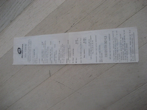 Ticket caisse micromania le - ticket,